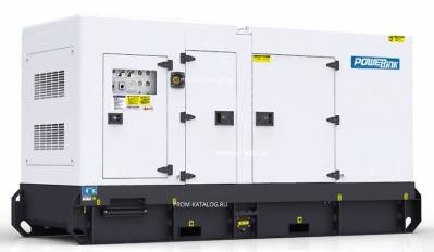 Дизельный генератор PowerLink GMS100C в кожухе 
