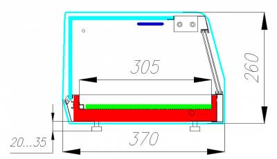 Настольная холодильная витрина Полюс АC37 SM 1,5-1 Sushi
